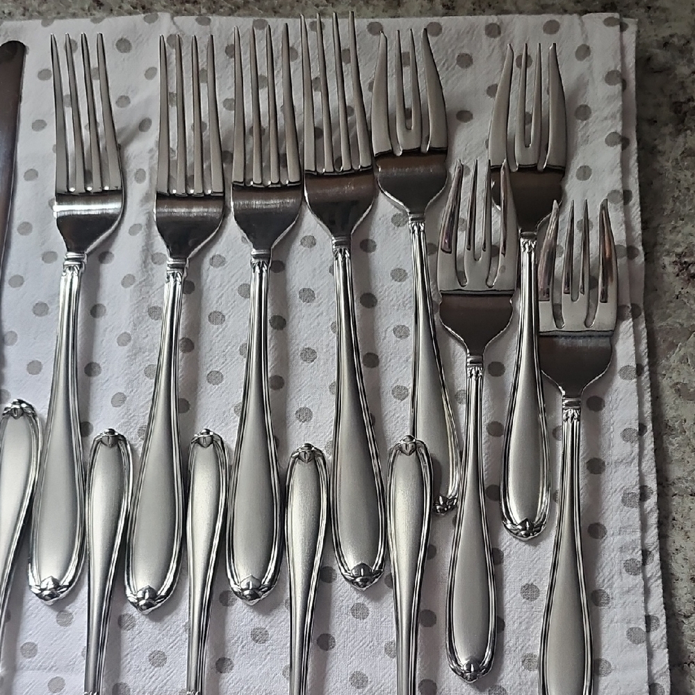 Princess House" BARRINGTON Elegant Silver Cutlery Set - Picture 4 of 5